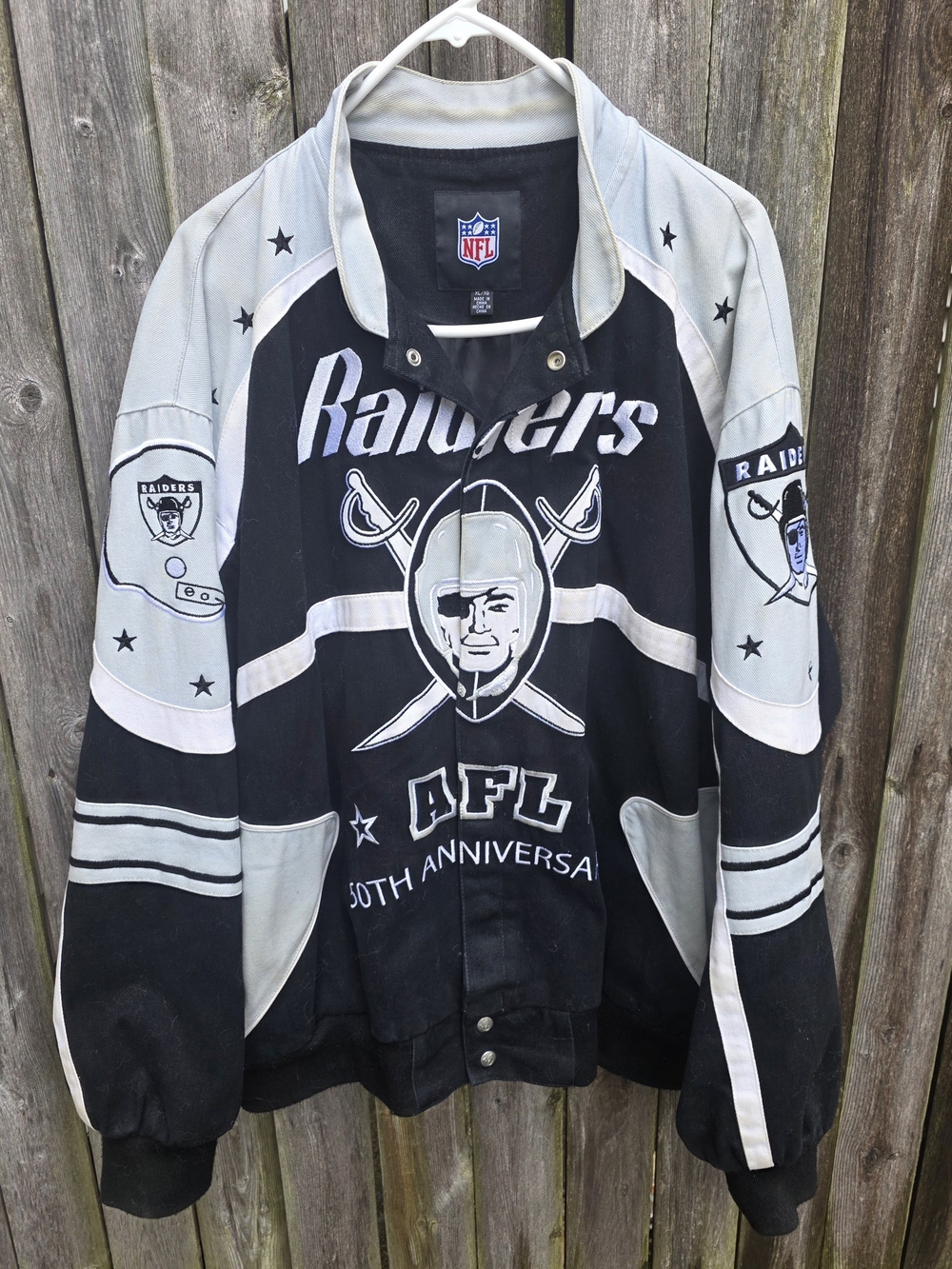 RAIDERS 50TH ANNIVERSARY XL JACKET